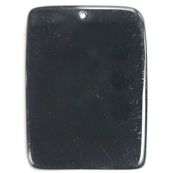 FLAT RECTANGLE 30X40MM BLACK ONYX